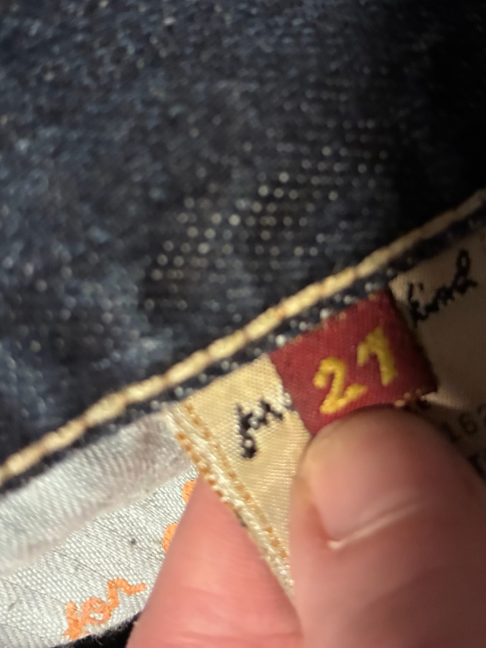 7 for all Mankind brand, size 27, 100% cotton, flare, distressed denim jeans - Picture 11 of 15